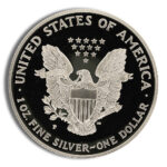 1995-P Proof Silver Eagle with Box & COA - Image 3