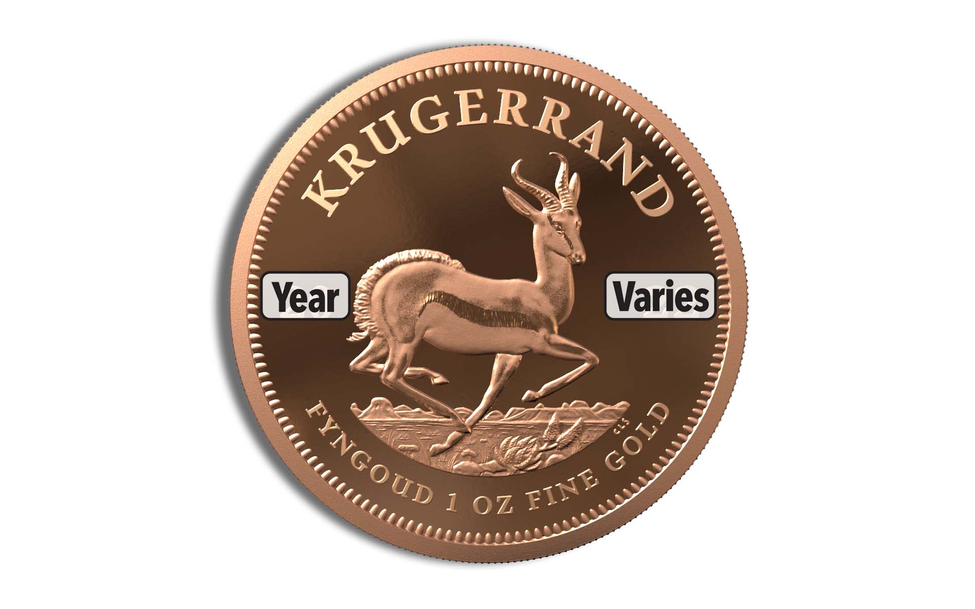 1 oz South Africa Gold Krugerrand (Year Varies) 1 oz South Africa Gold Krugerrand (Year Varies) - Image 1