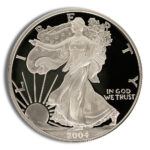 2004-W Proof Silver Eagle with Box & COA - Image 2