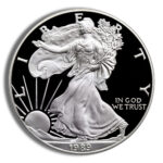 1989-S Proof Silver Eagle with Box & COA - Image 2