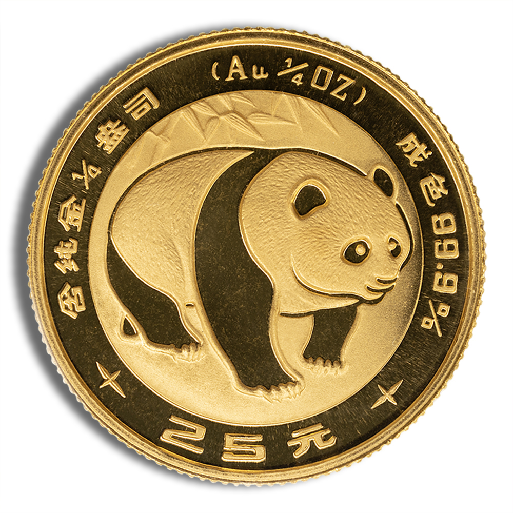 1/4 oz China Gold Panda - BU - Sealed (Year Varies) 1/4 oz China Gold Panda - BU - Sealed (Year Varies) - Image 1