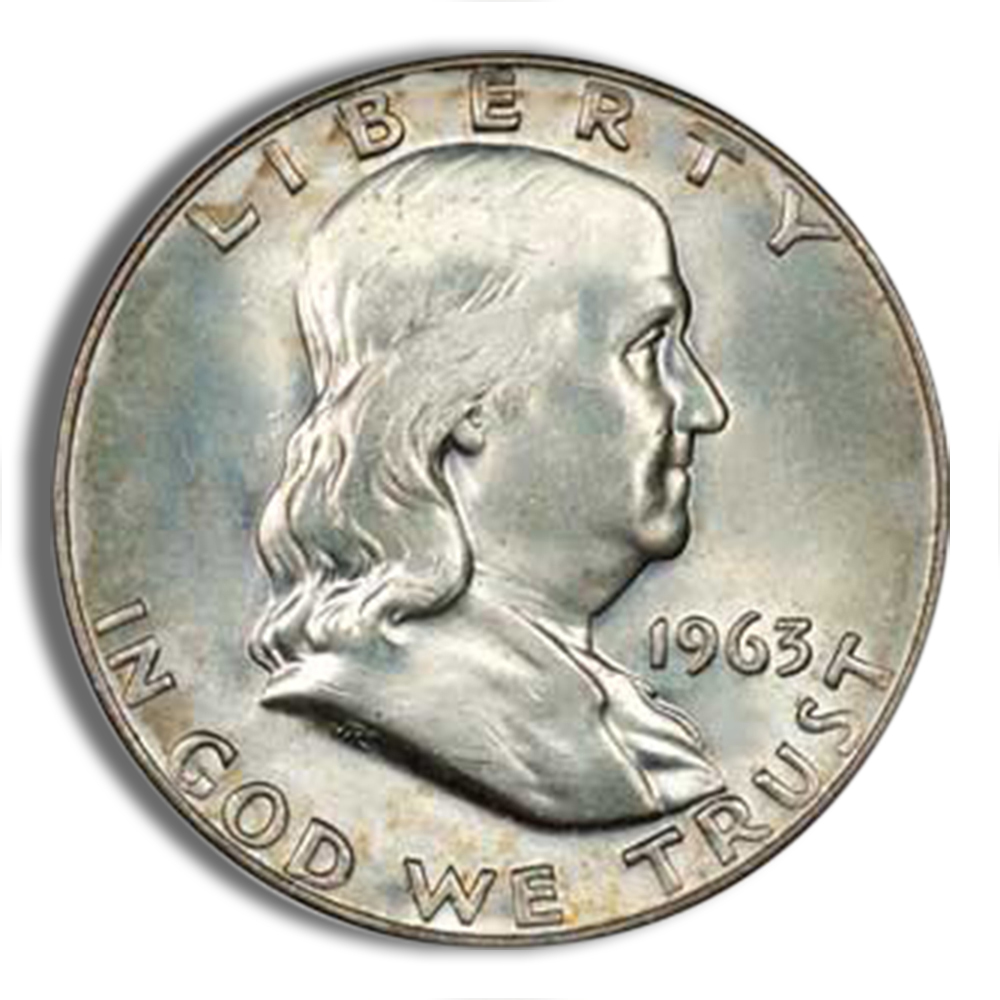 $1 FV 90% Silver Franklin Half Dollars - BU $1 FV 90% Silver Franklin Half Dollars - BU - Image 1