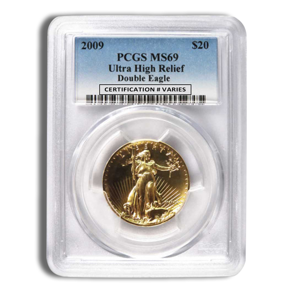 2009 Ultra High Relief Double Eagle Gold Coin PCGS MS69 2009 Ultra High Relief Double Eagle Gold Coin PCGS MS69 - Image 1