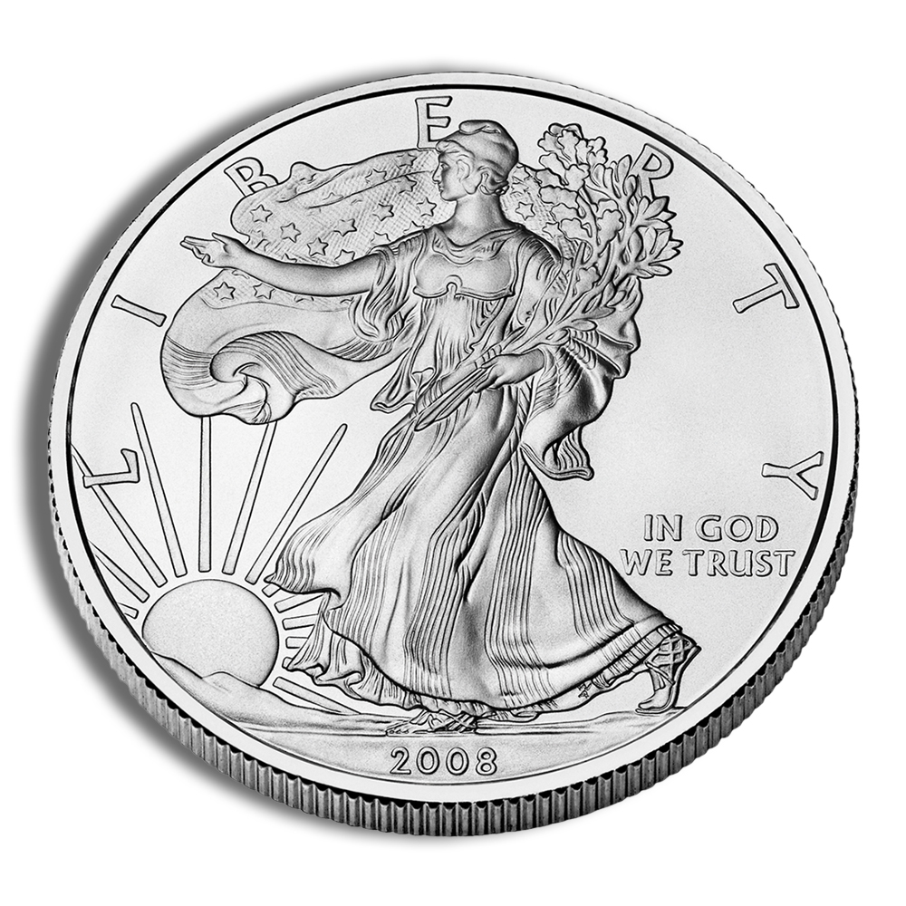2008 Silver American Eagle - BU 2008 Silver American Eagle - BU - Image 1
