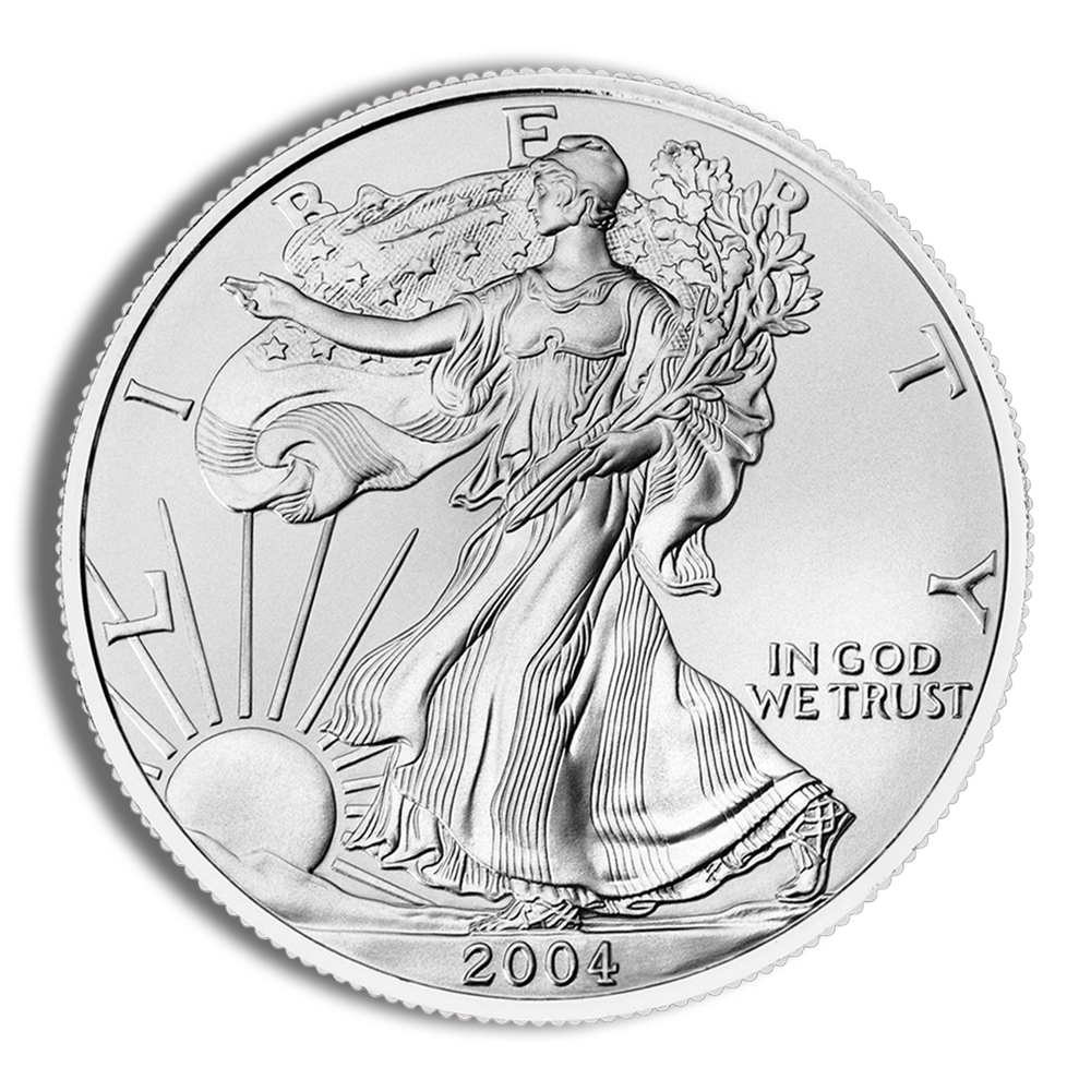2004 Silver American Eagle - BU 2004 Silver American Eagle - BU - Image 1