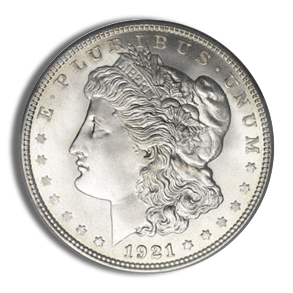 1921 Morgan Silver Dollar - BU 1921 Morgan Silver Dollar - BU - Image 1