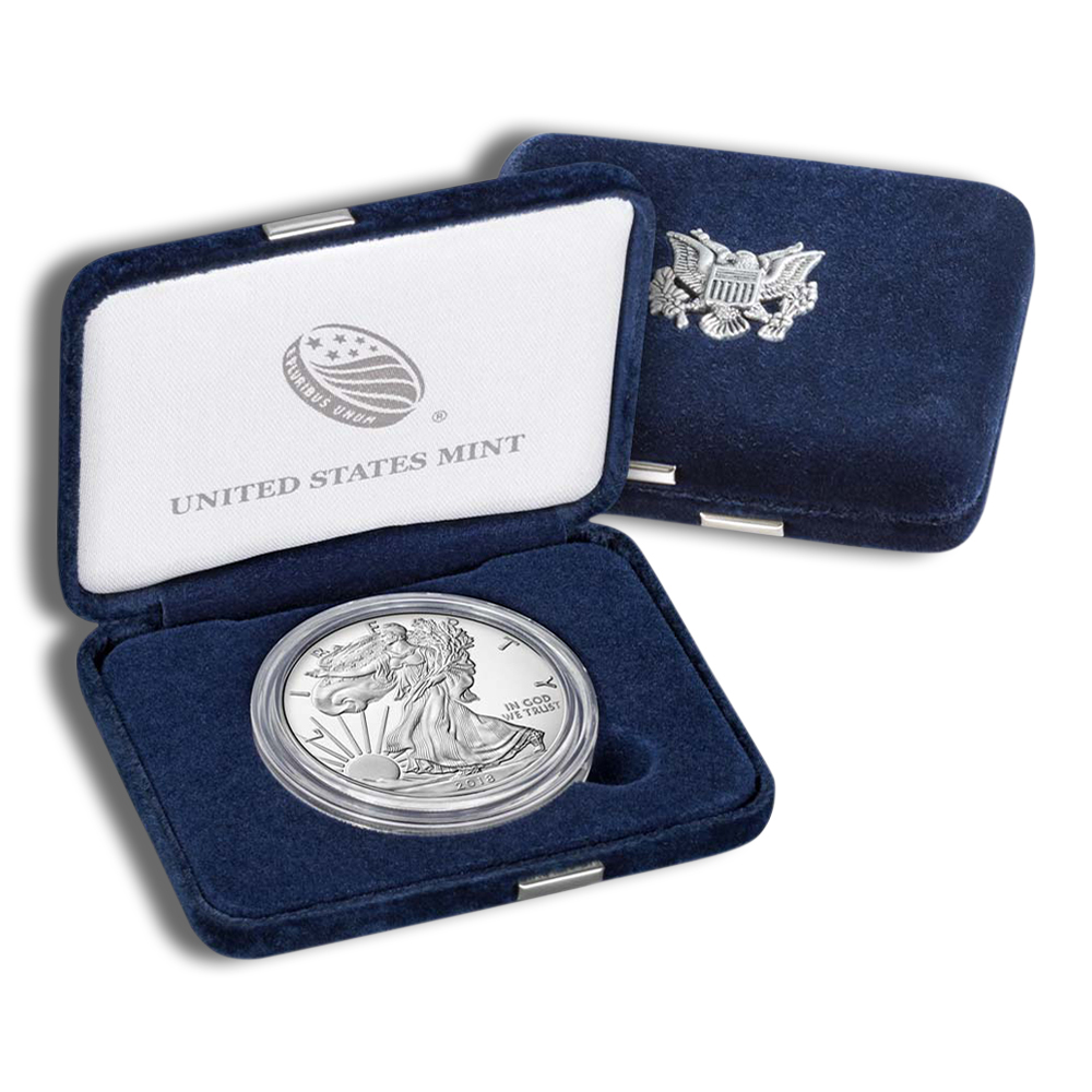 2018-S Proof Silver Eagle with Box & COA 2018-S Proof Silver Eagle with Box & COA - Image 1