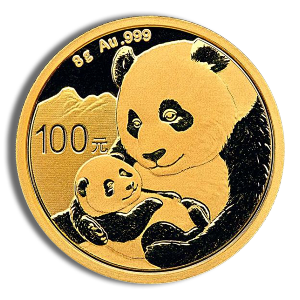 8 gram China Gold Panda - BU - Sealed (Year Varies) 8 gram China Gold Panda - BU - Sealed (Year Varies) - Image 1