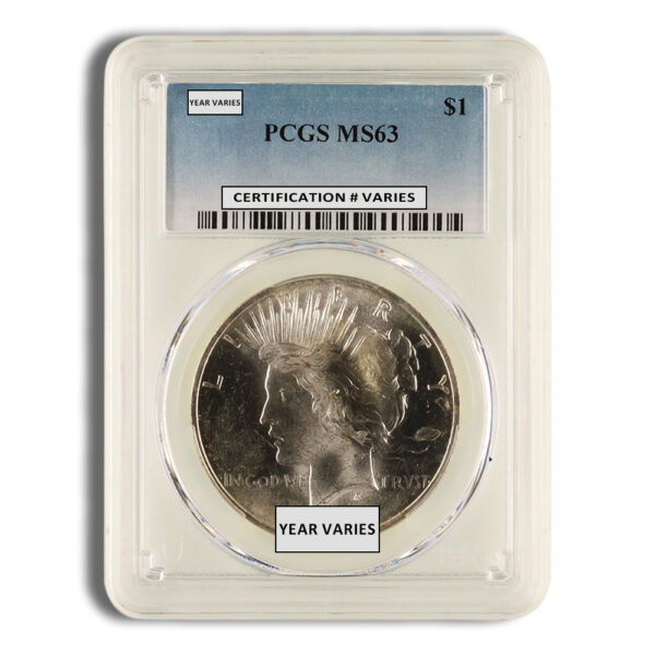 Peace Dollar - PCGS MS63 (Toned)