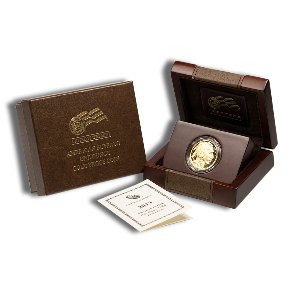 2013-W 1 oz Reverse Proof Gold Buffalo (w/Box & COA) 2013-W 1 oz Reverse Proof Gold Buffalo (w/Box & COA) - Image 1
