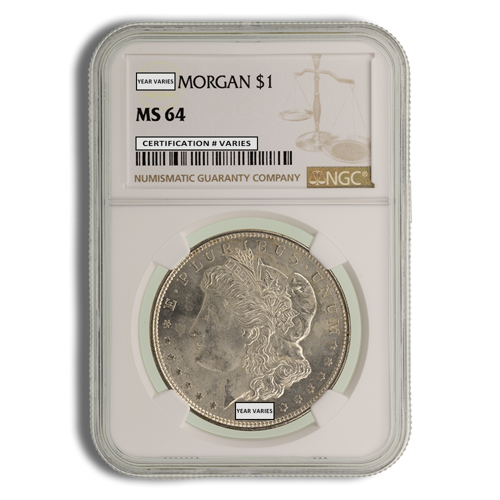 1921 Morgan Dollar - NGC MS64 1921 Morgan Dollar - NGC MS64 - Image 1