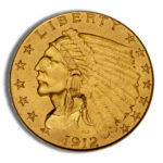 $2.5 Gold Indian Quarter Eagle - AU