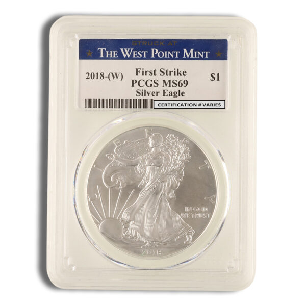2018 Silver Eagle PCGS MS69
