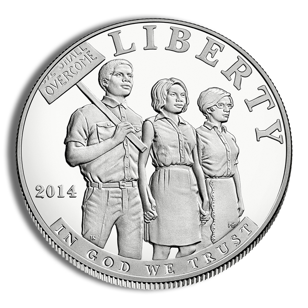 2014-P $1 Civil Rights Act Silver Commem - Proof 2014-P $1 Civil Rights Act Silver Commem - Proof - Image 1