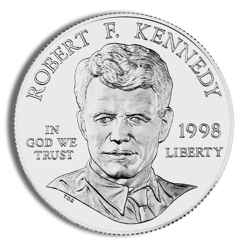 1998-S $1 Robert F. Kennedy Silver Commem - BU 1998-S $1 Robert F. Kennedy Silver Commem - BU - Image 1
