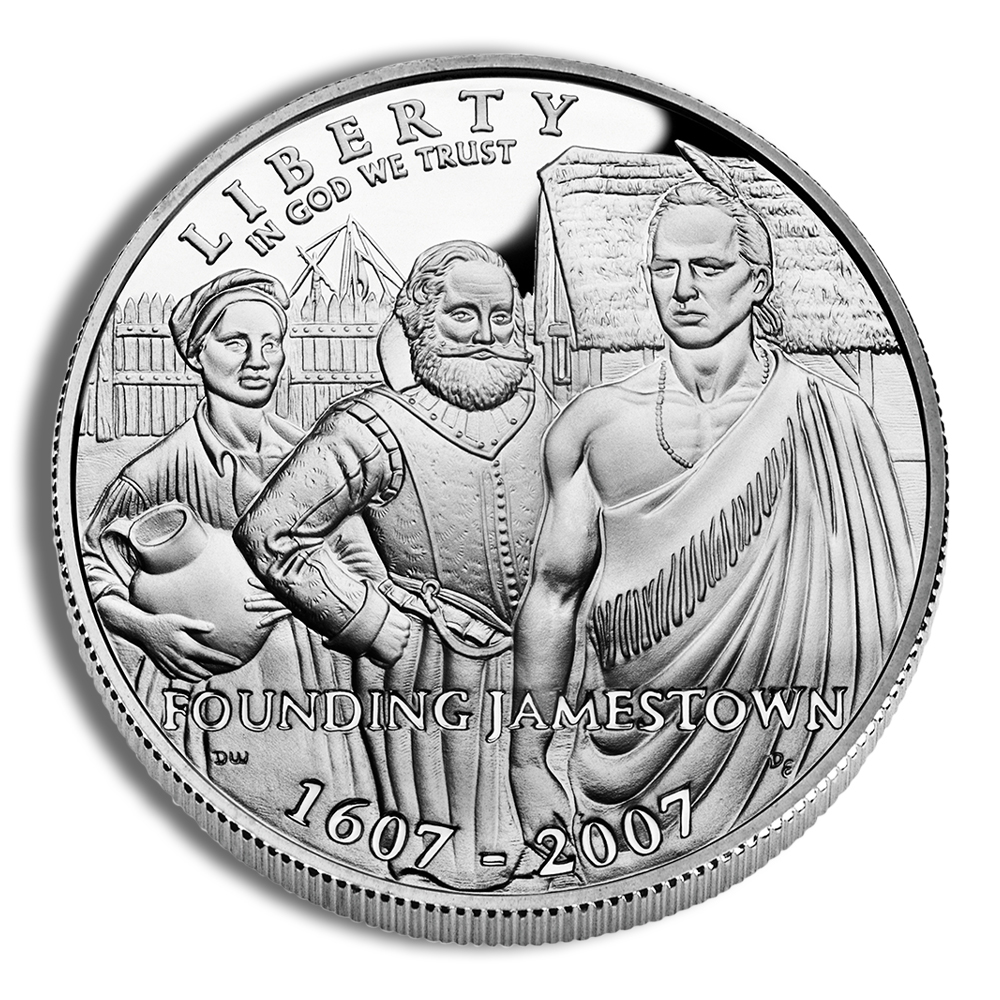2007-P $1 Jamestown Silver Commem - Proof 2007-P $1 Jamestown Silver Commem - Proof - Image 1