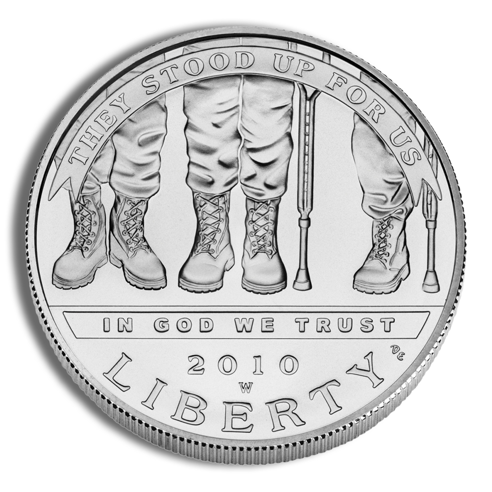 2010-W $1 Disabled Veterans Silver Commem - BU 2010-W $1 Disabled Veterans Silver Commem - BU - Image 1