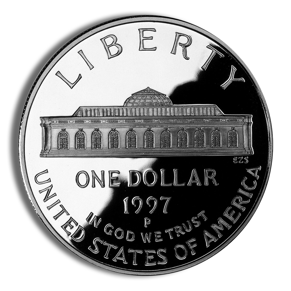 1997-P $1 Botanic Garden Silver Commem - Proof 1997-P $1 Botanic Garden Silver Commem - Proof - Image 1