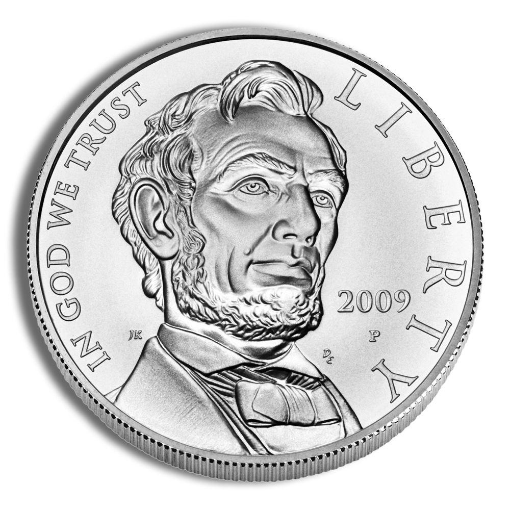 2009-P $1 Abraham Lincoln Silver Commem - BU 2009-P $1 Abraham Lincoln Silver Commem - BU - Image 1