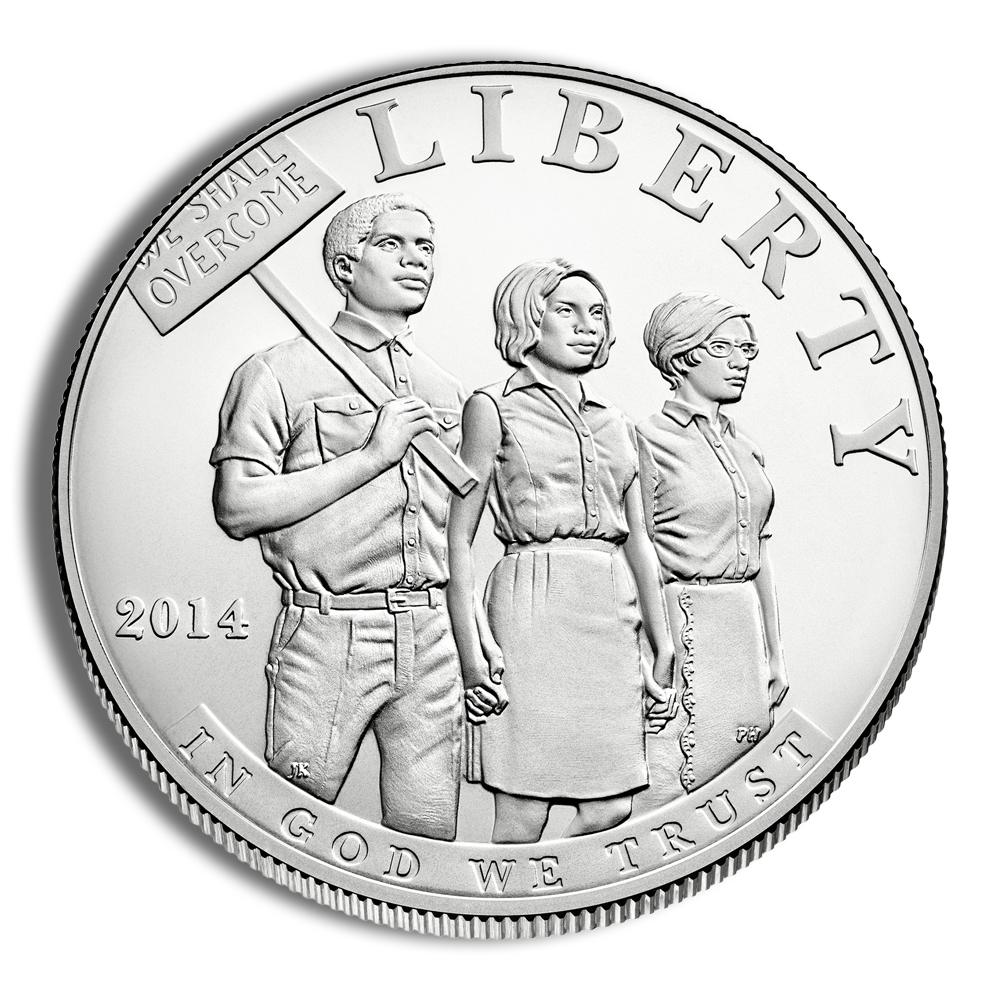 2014-P $1 Civil Rights Act Silver Commem - BU 2014-P $1 Civil Rights Act Silver Commem - BU - Image 1