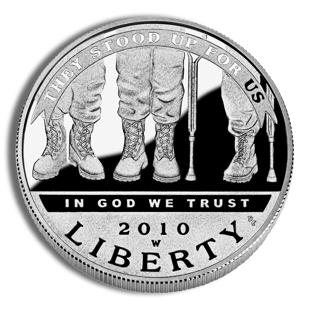 2010-W $1 Disabled Veterans Silver Commem - Proof 2010-W $1 Disabled Veterans Silver Commem - Proof - Image 1