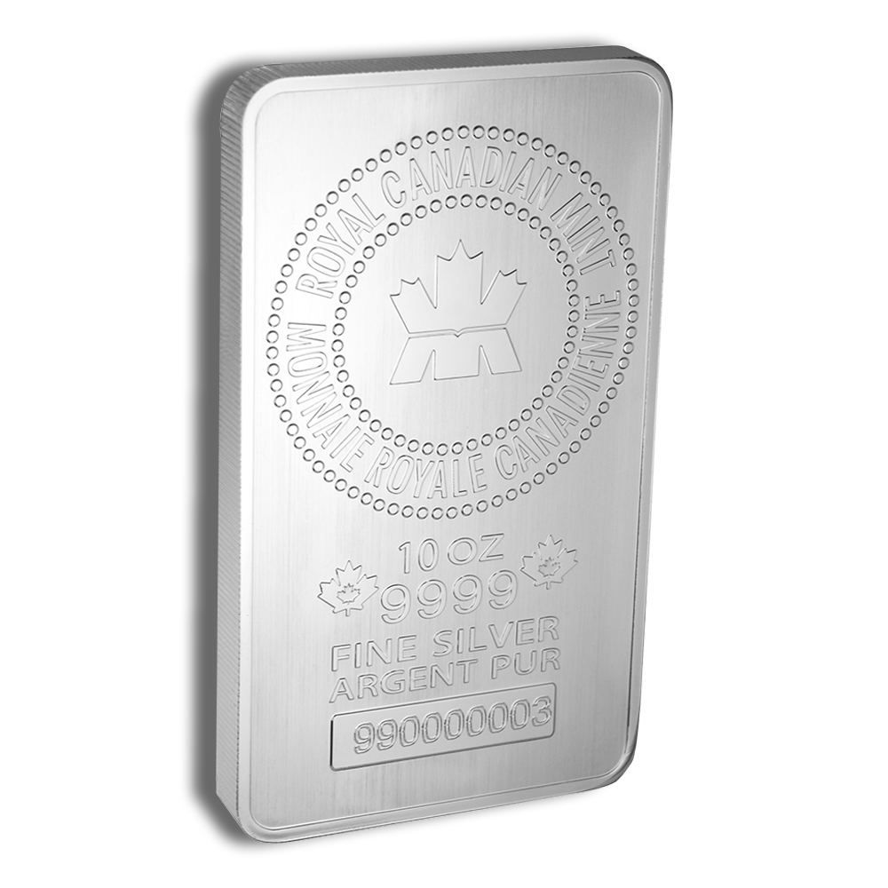 10 oz Silver Bar - Royal Canadian Mint - RCM (Sealed) 10 oz Silver Bar - Royal Canadian Mint - RCM (Sealed) - Image 1