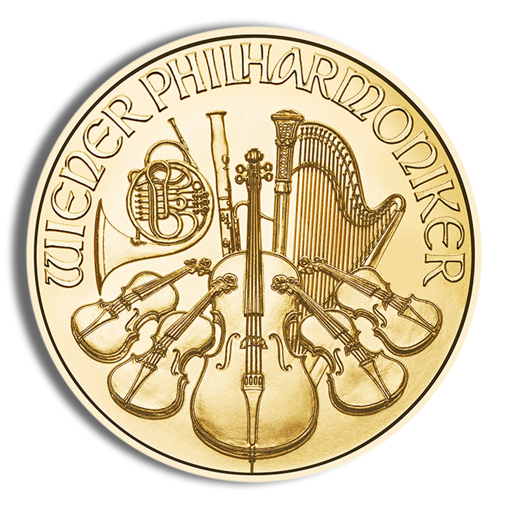 1/25 oz Austrian Philharmonic Gold Coin (Year Varies) 1/25 oz Austrian Philharmonic Gold Coin (Year Varies) - Image 1