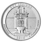 2010 5 oz ATB Hot Springs Silver Coin - BU