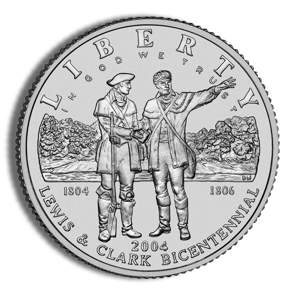 2004-P $1 Lewis & Clark Silver Commem - BU 2004-P $1 Lewis & Clark Silver Commem - BU - Image 1