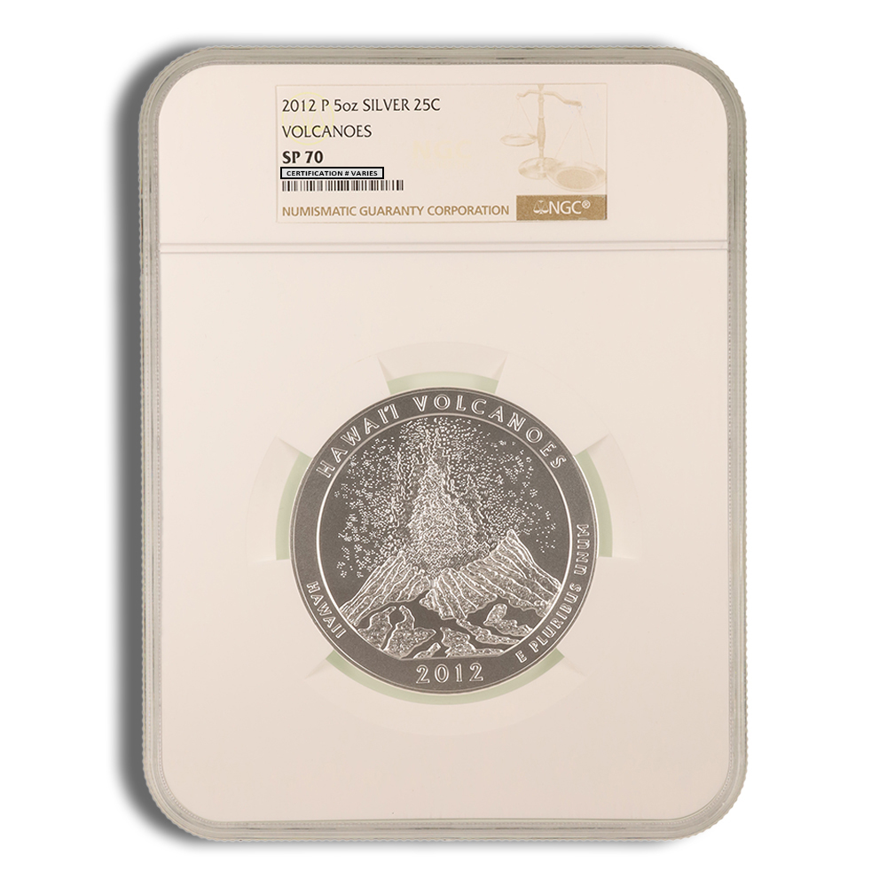 2012-P 5 oz ATB Hawaii Volcanoes Silver Coin NGC SP70 2012-P 5 oz ATB Hawaii Volcanoes Silver Coin NGC SP70 - Image 1