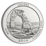 2014-P 5 oz ATB Arches Silver Coin NGC SP70 - Image 3