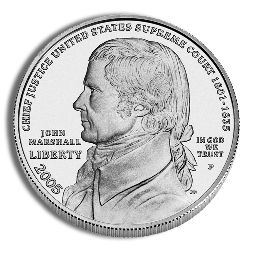 2005-P $1 John Marshall Silver Commem - BU 2005-P $1 John Marshall Silver Commem - BU - Image 1