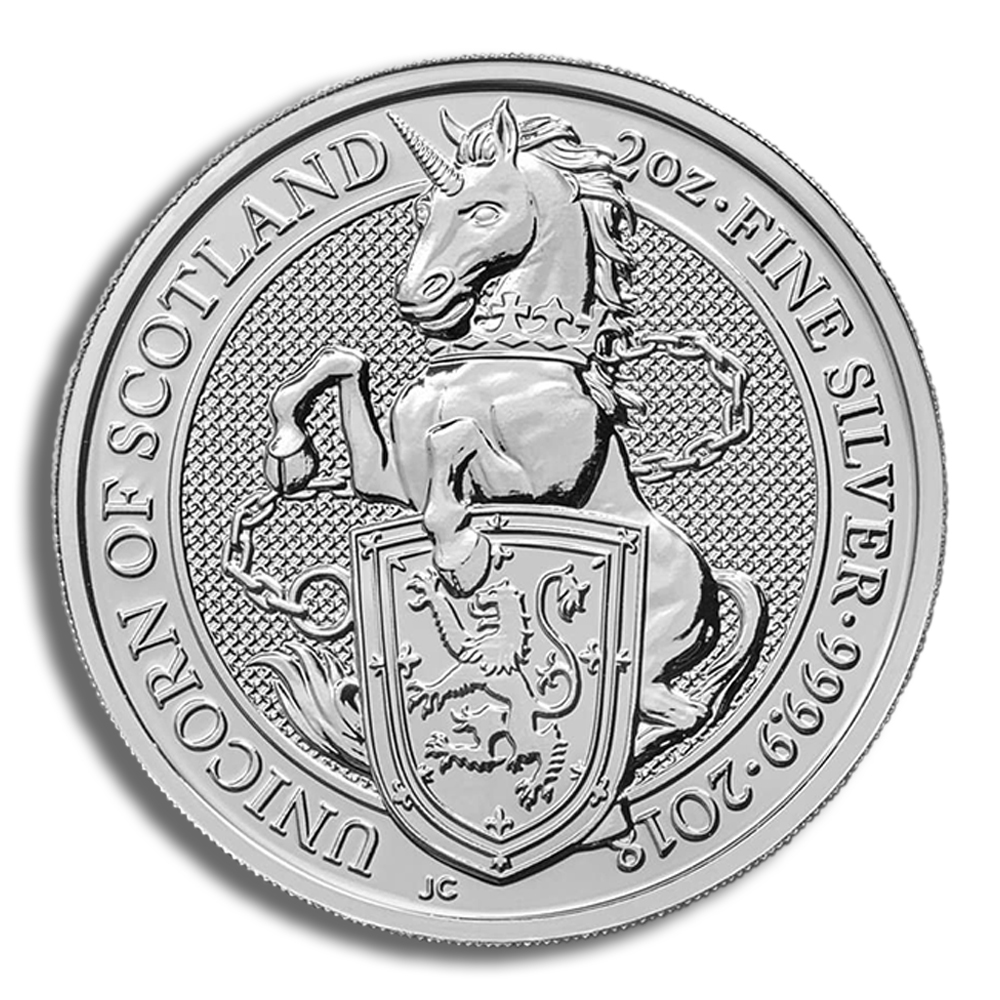 2018 2 oz Silver Great Britain Queen's Beasts - Unicorn 2018 2 oz Silver Great Britain Queen's Beasts - Unicorn - Image 1
