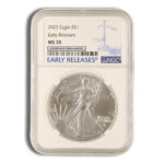 2022 Silver Eagle NGC MS70 Early Releases - Blue Label