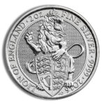 2016 2 oz Silver Great Britain Queen's Beasts - Lion