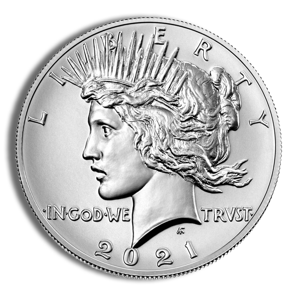 2021-P Peace Silver Dollar w/Box & COA 2021-P Peace Silver Dollar w/Box & COA - Image 1
