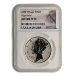 2022-W 1 oz Reverse Proof Palladium Eagle NGC PF70 (Label Varies)