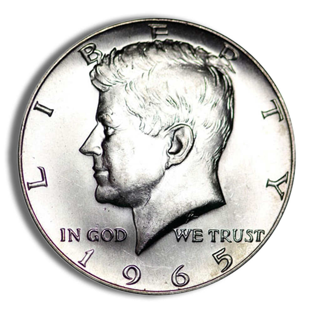 $1 FV 40% Silver Kennedy Half Dollars (1965-1969) - BU $1 FV 40% Silver Kennedy Half Dollars (1965-1969) - BU - Image 1