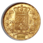 France Gold 20 Francs - Louis XVIII (1816-1824) - Image 2