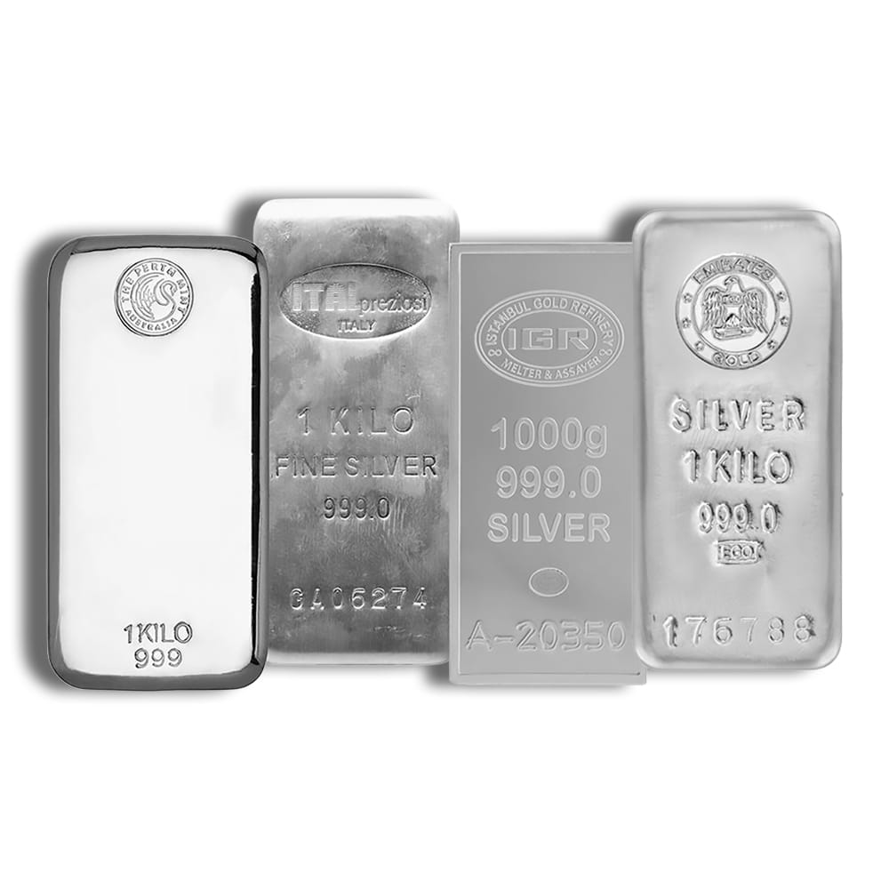 1 Kilo Silver Bar - Design Varies (IRA Eligible) 1 Kilo Silver Bar - Design Varies (IRA Eligible) - Image 1