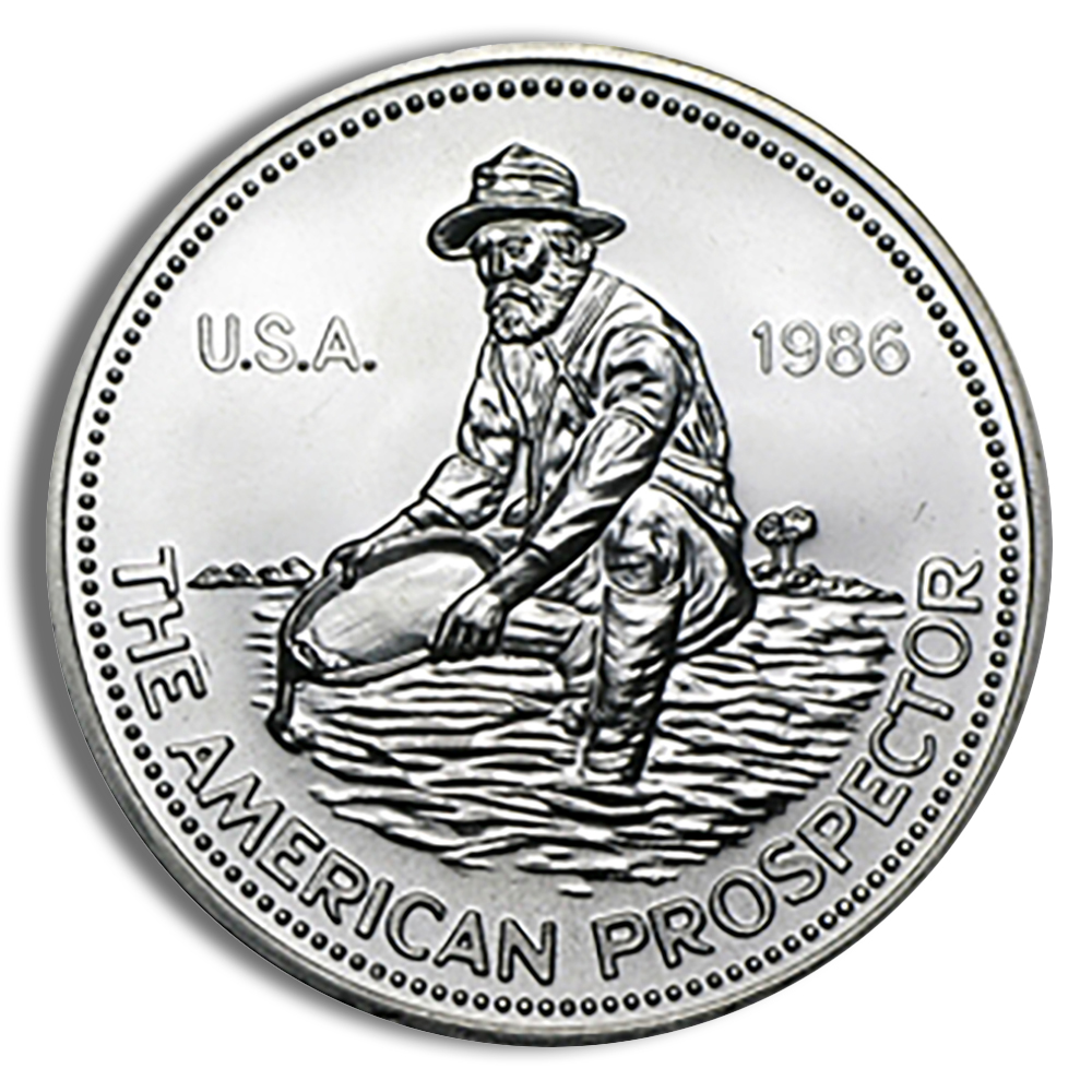 1 oz Silver Round - Engelhard Prospector 1 oz Silver Round - Engelhard Prospector - Image 1
