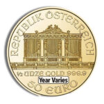 1/2 oz Austrian Philharmonic Gold Coin (Year Varies) - Image 2