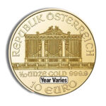 1/10 oz Austrian Philharmonic Gold Coin (Year Varies) - Image 2