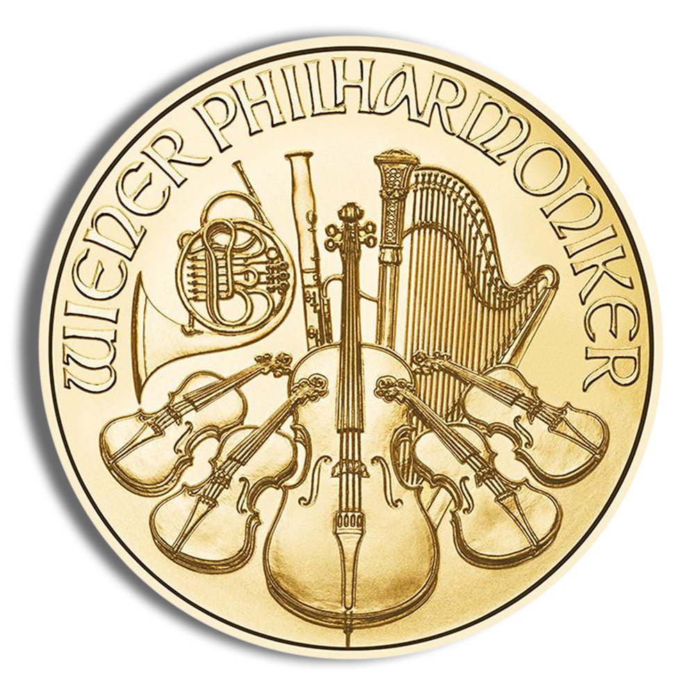 1/10 oz Austrian Philharmonic Gold Coin (Year Varies) 1/10 oz Austrian Philharmonic Gold Coin (Year Varies) - Image 1