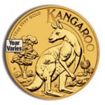 1/10 oz Australian Kangaroo/Nugget Gold Coin (Year Varies)