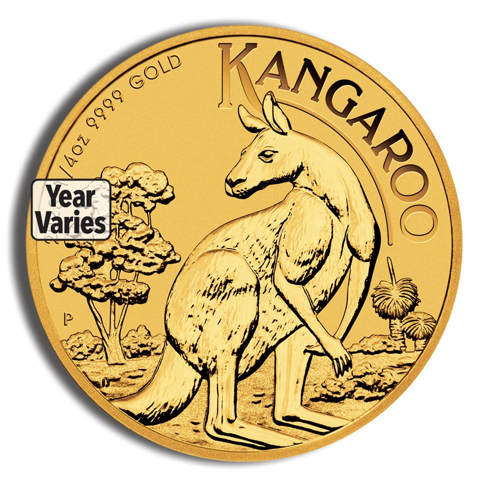1/4 oz Australian Kangaroo/Nugget Gold Coin (Year Varies) 1/4 oz Australian Kangaroo/Nugget Gold Coin (Year Varies) - Image 1
