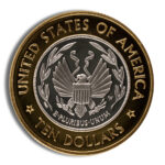 2000-W $10 Library of Congress Bimetallic Coin - Proof (Box/COA) - Image 2