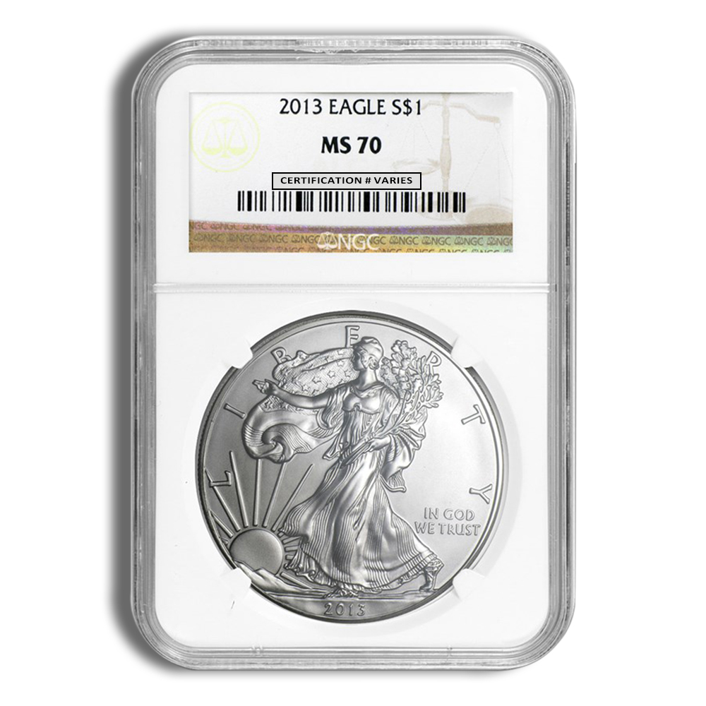 2013 Silver Eagle NGC MS70 2013 Silver Eagle NGC MS70 - Image 1