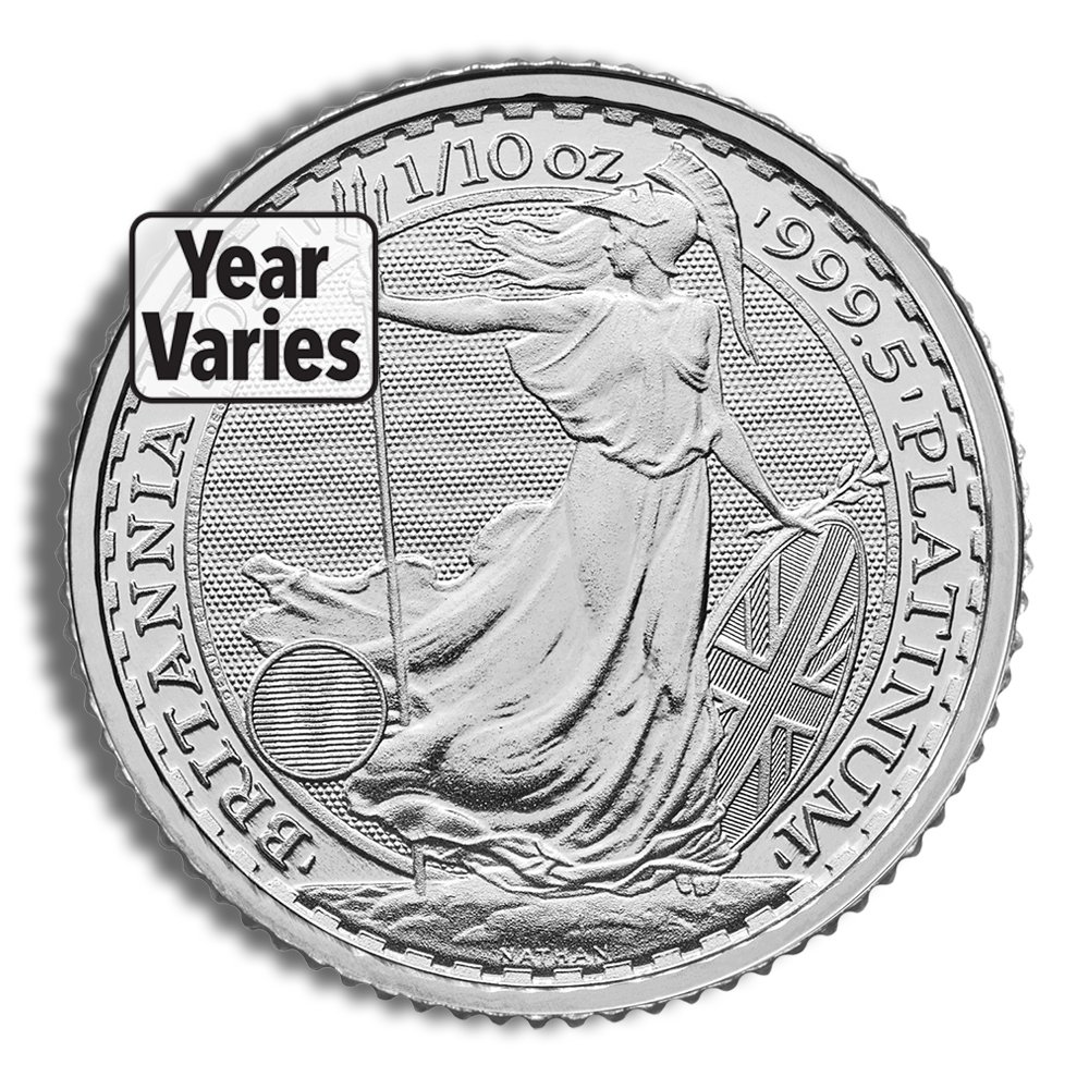 Platinum Britannia - 1/10 oz (Year Varies) Platinum Britannia - 1/10 oz (Year Varies) - Image 1