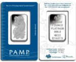 1 oz Platinum Bar - Brand Varies (Carded)